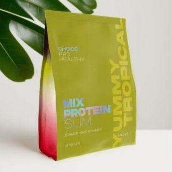 MIX PROTEIN SLIM YUMMY TROPICAL Низькокалорійний коктейль зі смаком манго та маракуї (5 порцій) 2693915612 фото