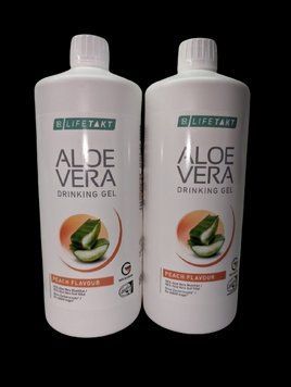 Гель Питний Гель Алое Вера Персик LR Aloe Vera 98,2% без цукру, 2 пляшки, комплект Німеччина 2268881066 фото