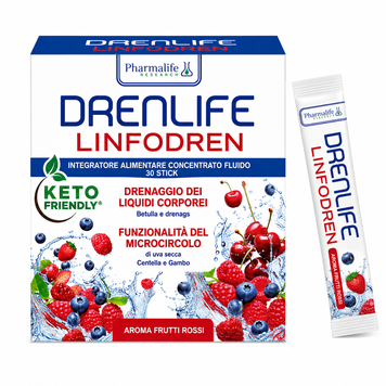 Харчова добавка Drenlife "Лімфодренаж" зі смаком червоних фруктів, 30 стіків по 10 мл  500112 фото