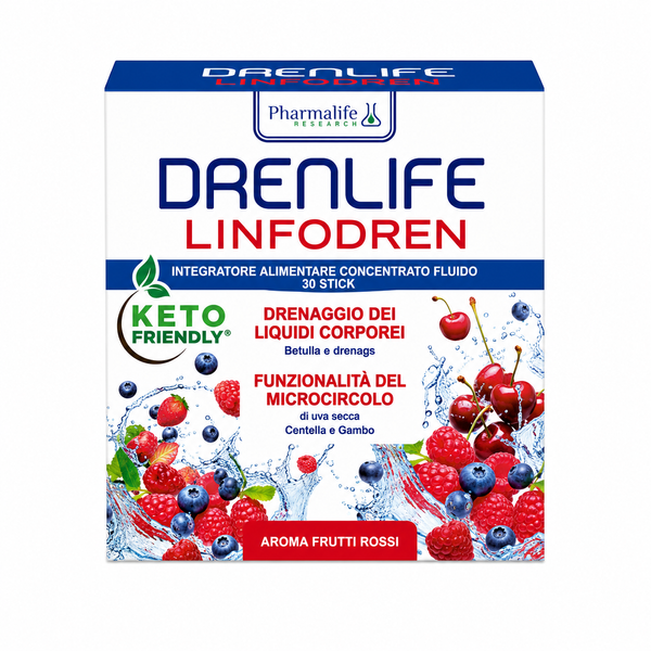 Харчова добавка Drenlife "Лімфодренаж" зі смаком червоних фруктів, 30 стіків по 10 мл  500112 фото