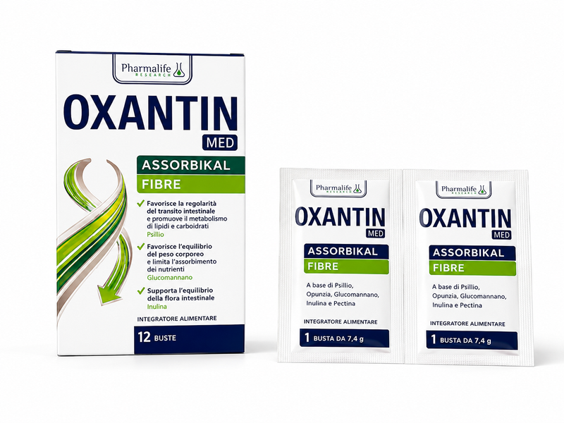 Дієтична добавка з клітковиною для нормалізації травлення Oxantin "Абсорбція", 12 саше по 7,4 500033 фото